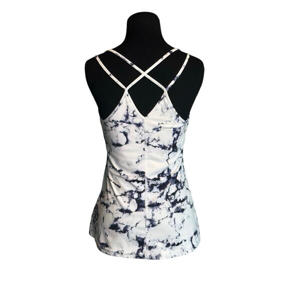 Old Navy white purple bra build in tank top size medium - Picture 2 of 11